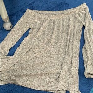 Hollister Grey Strapless Top